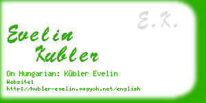 evelin kubler business card